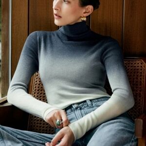 Conmense Wool‎ Blend Ombre Slim Knit Top Women's Size XS New With Tags